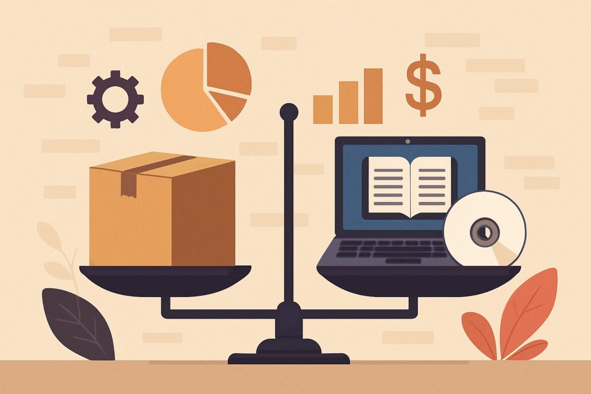 Produtos físicos ou digitais
