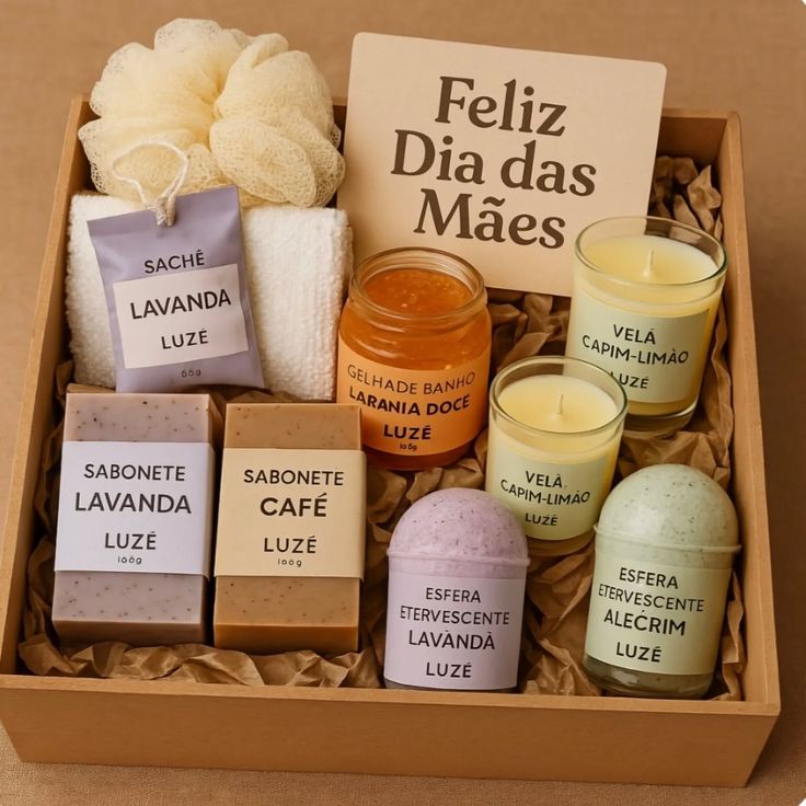 kit autocuidado para o dia das mães
